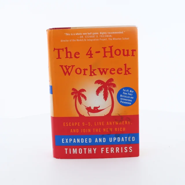 A paperback book standing upright