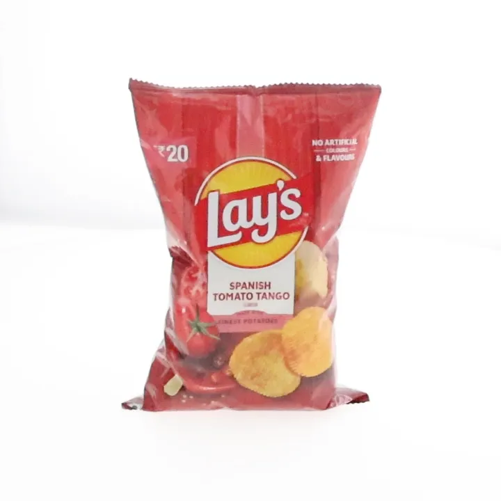 red Lay’s packet, seen at 0°