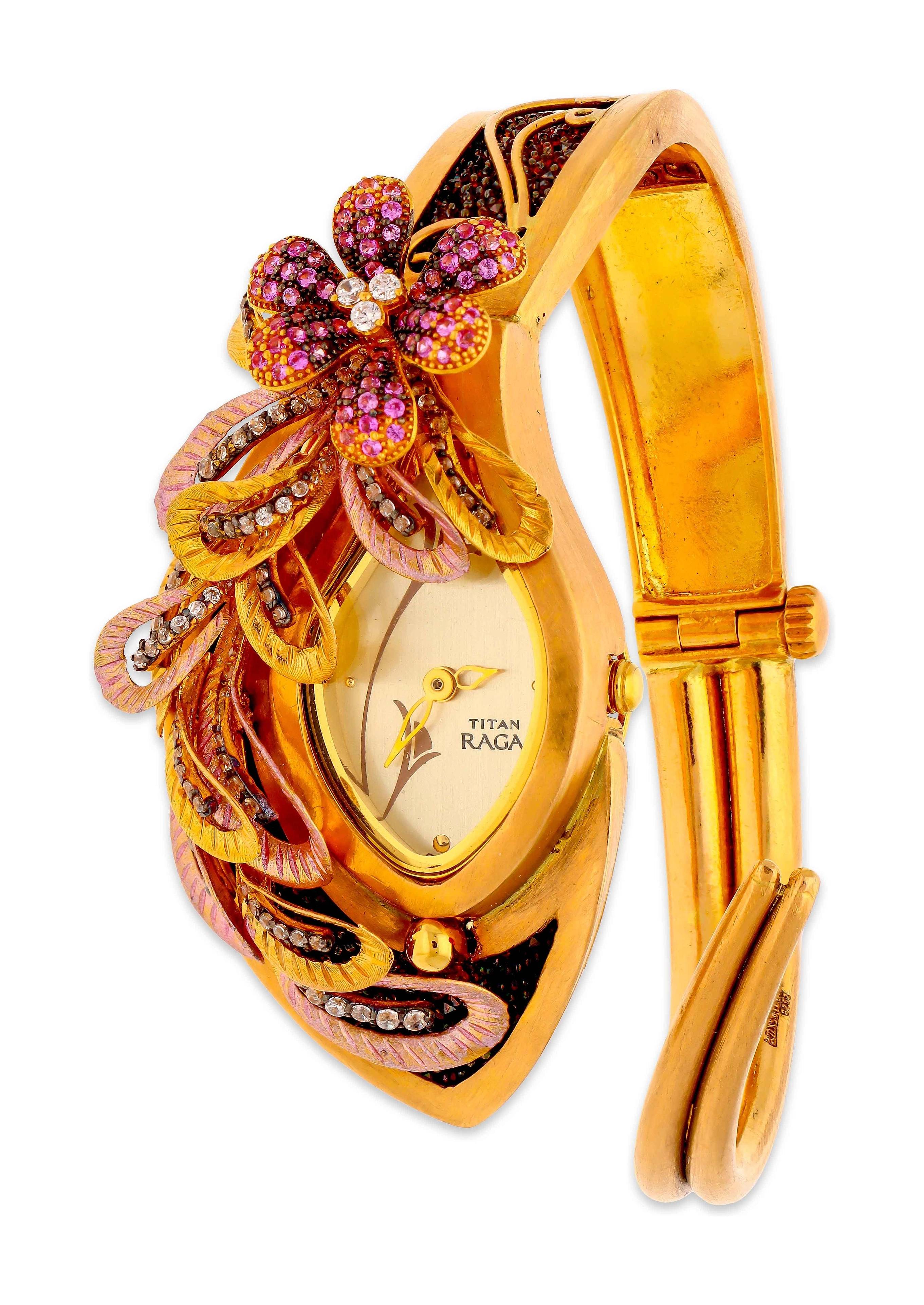 Jewelled watch bangle